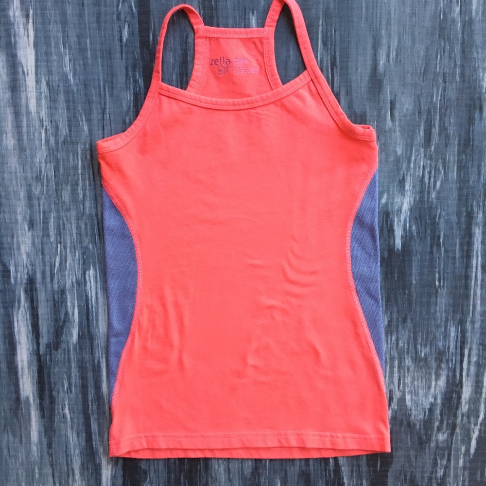 Zella girl race back tank top.